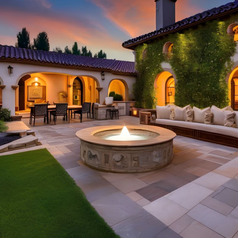 Patio Fountain Installation