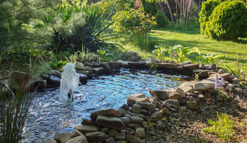 Pond Waterfall Installation